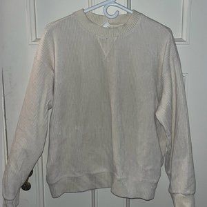 Beige H&M Corduroy Sweater